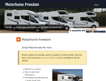 Tablet Screenshot of motorhomefreedom.com